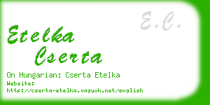 etelka cserta business card